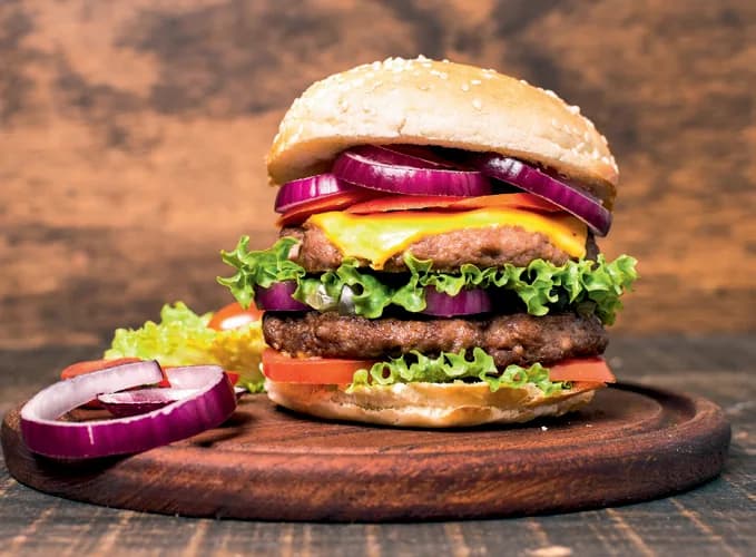 Burger mit Rindshamburger